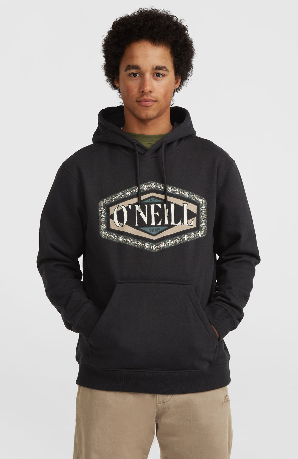 O'Neill Front Print Hoodie Black Out