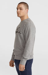 O'Neill Logo Crew Sweatshirt Silver Melee