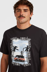 Photo Front Print T-Shirt Black Out