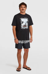 Photo Front Print T-Shirt Black Out