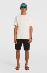O’Neill Retro Back Print T-Shirt Snow White