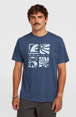 O’Neill Melange Front Print T-Shirt English Evening