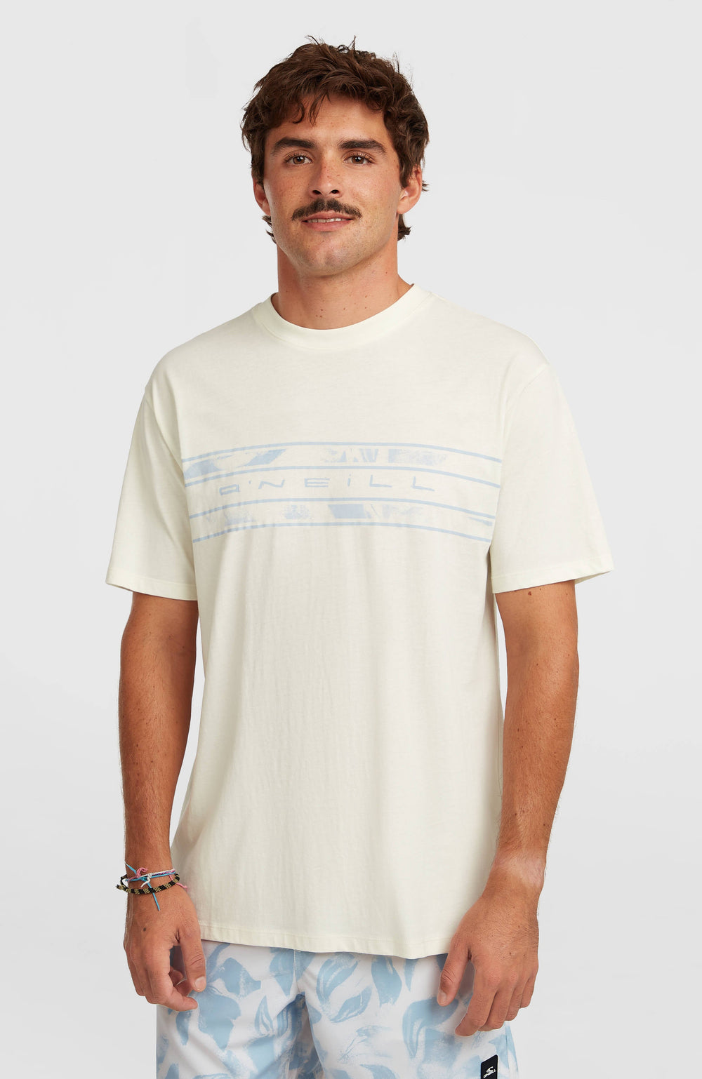 O’Neill Flower Stripe T-Shirt Snow White