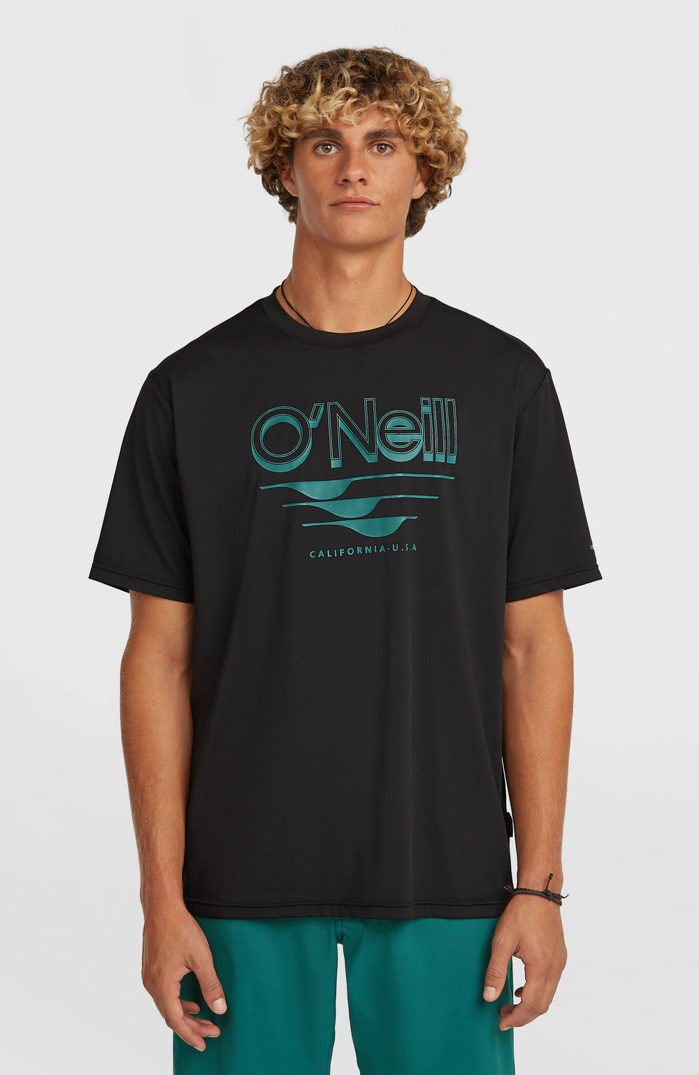 O'Neill Hybrid UPF 50+ Polygiene Graphic T-Shirt Black Out