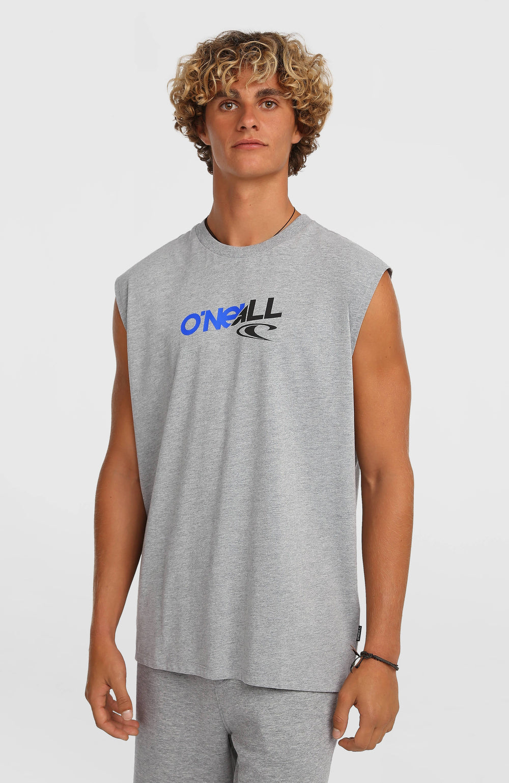 Essentials 90s Graphic Tank Top Silver Melee