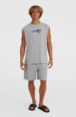 Essentials 90s Graphic Tank Top Silver Melee
