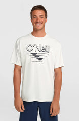 O'Neill Hybrid UPF 50+ Polygiene Graphic T-Shirt Snow White