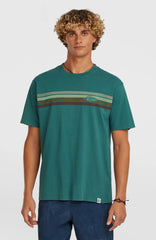 O'Riginals Front-Stripe T-Shirt Botanical Heat