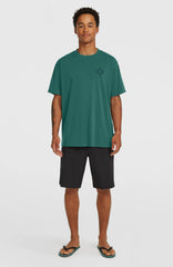 O'Neill Hybrid Polygiene Back-Print T-Shirt Botanical Heat