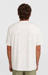 O'Neill Hybrid UPF 50+ Polygiene Back-Print T-Shirt Snow White