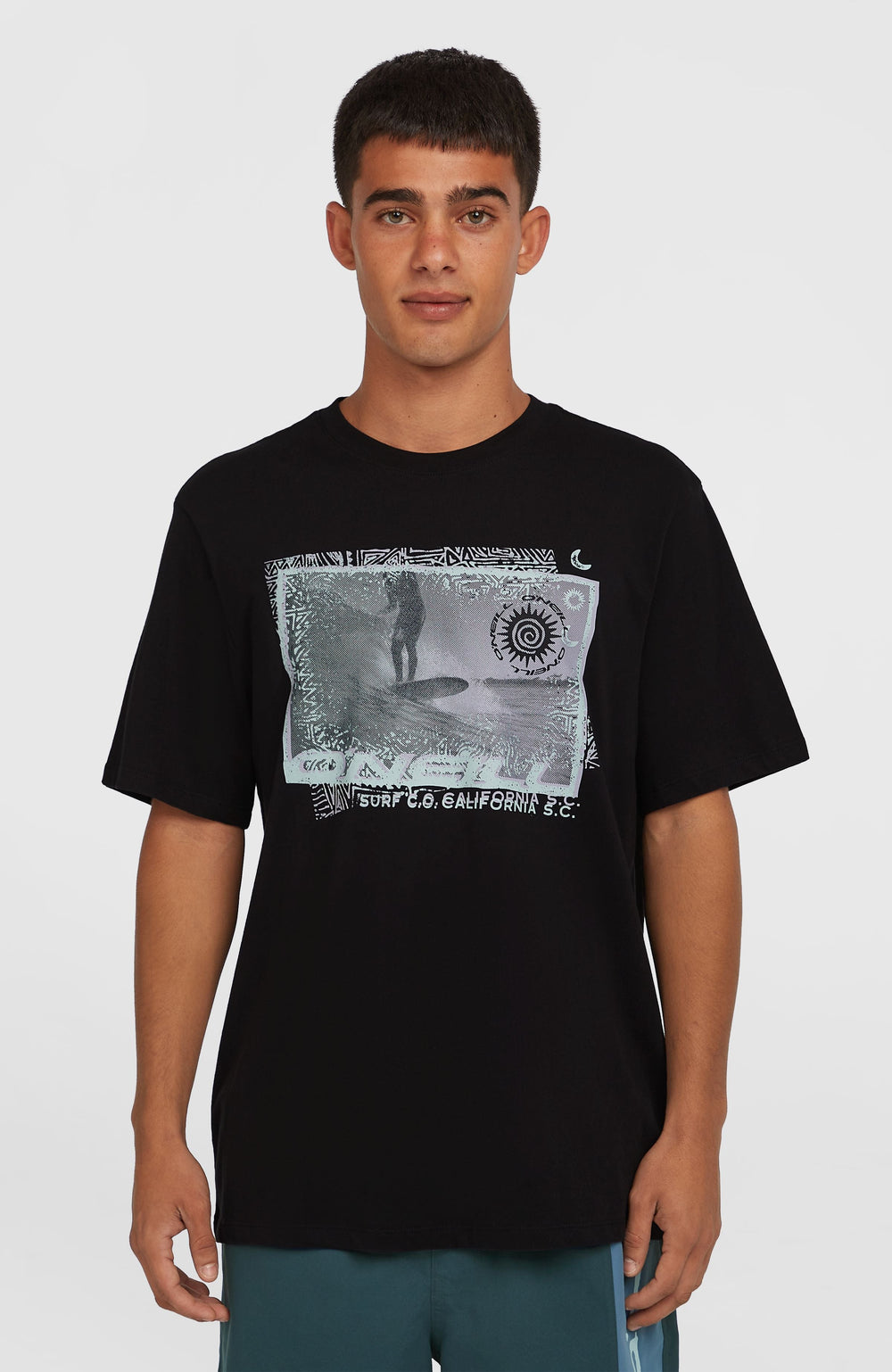 Photo Print T-Shirt Black Out