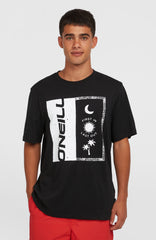 Front Print T-Shirt Black Out