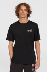 Retro Back Print T-Shirt Black Out