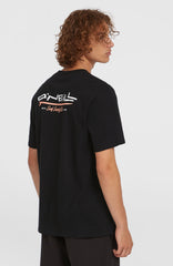 Retro Back Print T-Shirt Black Out
