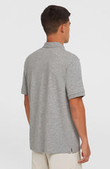Slub Small Logo Polo Silver Melee
