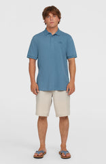 Slub Small Logo Polo Copen Blue