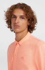 Slub Small Logo Polo Coral Pop