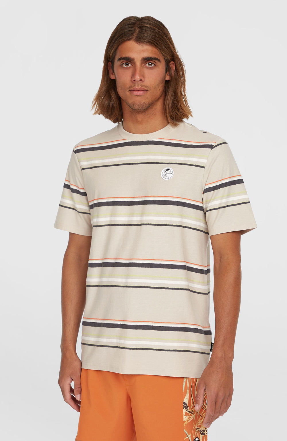 O'Riginals Stripe T-Shirt Beige Originals Retro Stripe