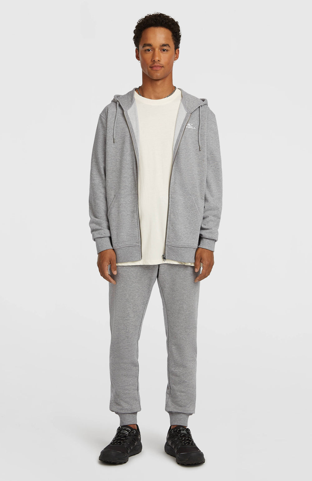 Small Logo Sweatpants Silver Melee