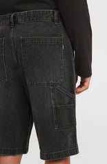 Essentials Denim Shorts Black Out