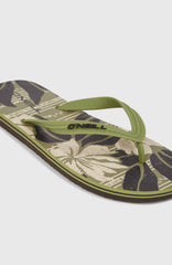 Profile Graphic Sandals Green Dusty Flower
