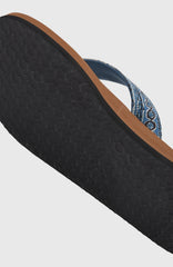 O’Neill Fabric Sandals Blue Pressed Lines