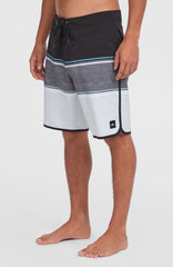 Lennox Scallop 19'' Boardshorts Black Out Colour Block