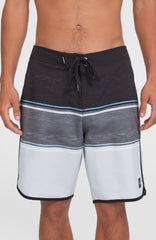 Lennox Scallop 19'' Boardshorts Black Out Colour Block