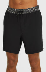 Pocket Print 16'' Swimshorts Black Out
