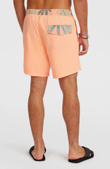 Pocket Print 16'' Swimshorts Funky Peach