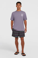 Cali First 15'' Swim Shorts Black/Purple O'Neill Stripe