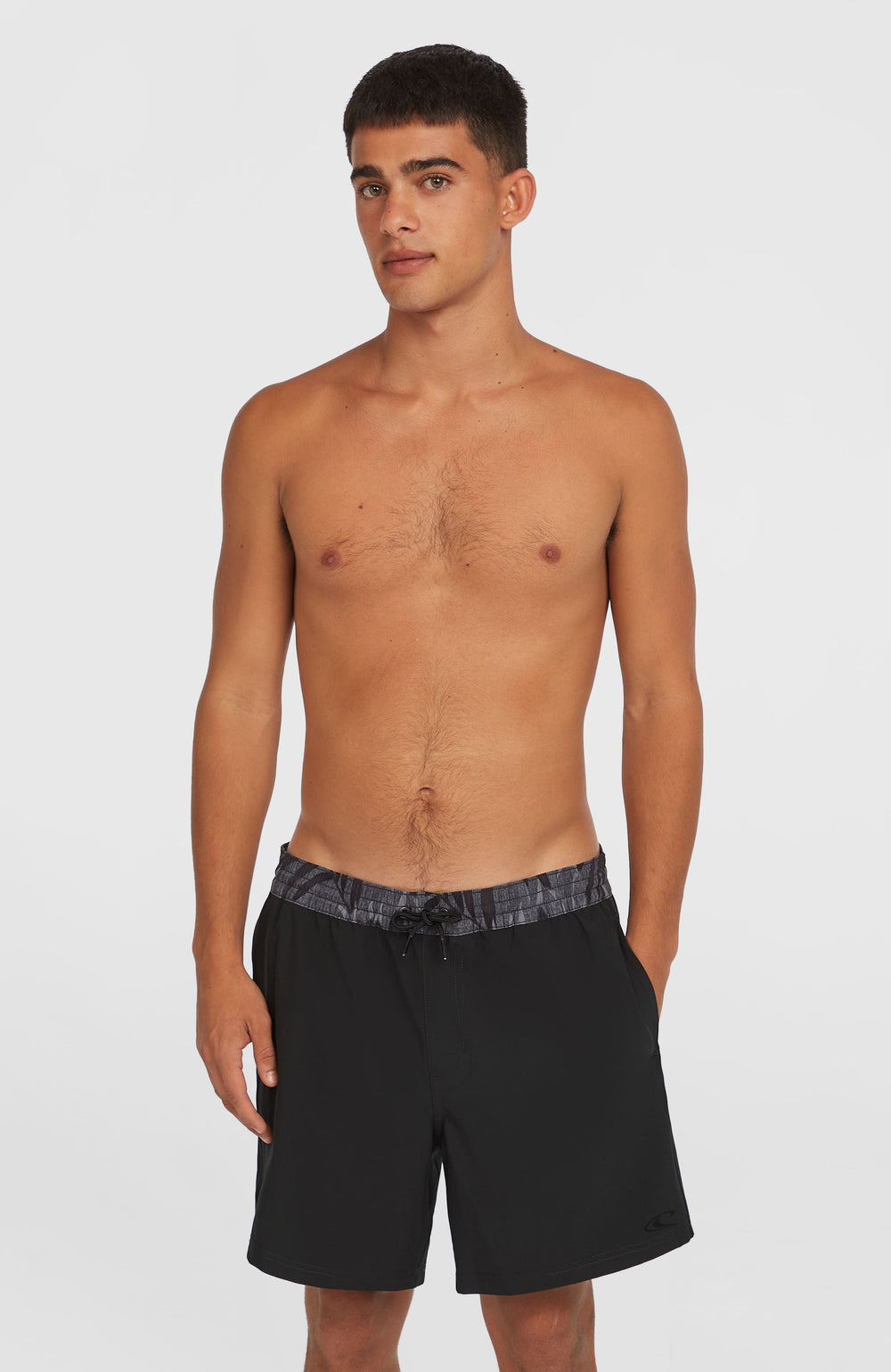Pocket Print 16'' Swim Shorts Black Out