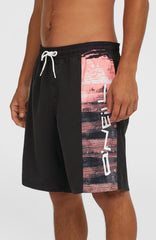 Retro 19'' Swim Shorts Coral Melted Texture