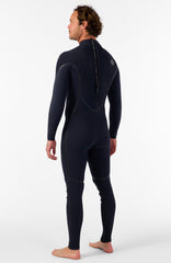 Hyperfreak Fire 4/3mm+ Back Zip Full Wetsuit BLACK/BLACK