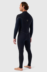Hyperfreak Fire 3/2mm+ Chest Zip Full Wetsuit BLACK/BLACK