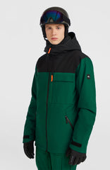 FWC'Peak Snow Jacket Emerald Envy Colour Block