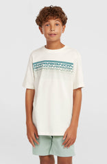 O'Neill Logo Stripe T-Shirt Snow White