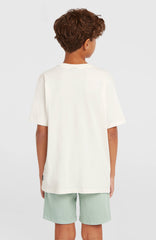 O'Neill Logo Stripe T-Shirt Snow White