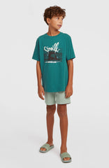 Slub Graphic T-Shirt Botanical Heat