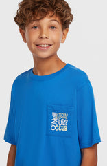 Chest Pocket T-Shirt Mediterranean Blue