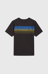 O'Neill Logo Stripe T-Shirt Black Out