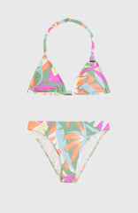 Essentials Triangle Bikini Set Green Wmns Tropicana
