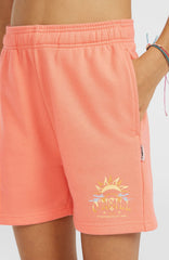 Heart Sweatshorts Coral Pink