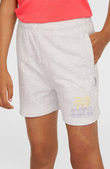 Heart Sweatshorts White Melange