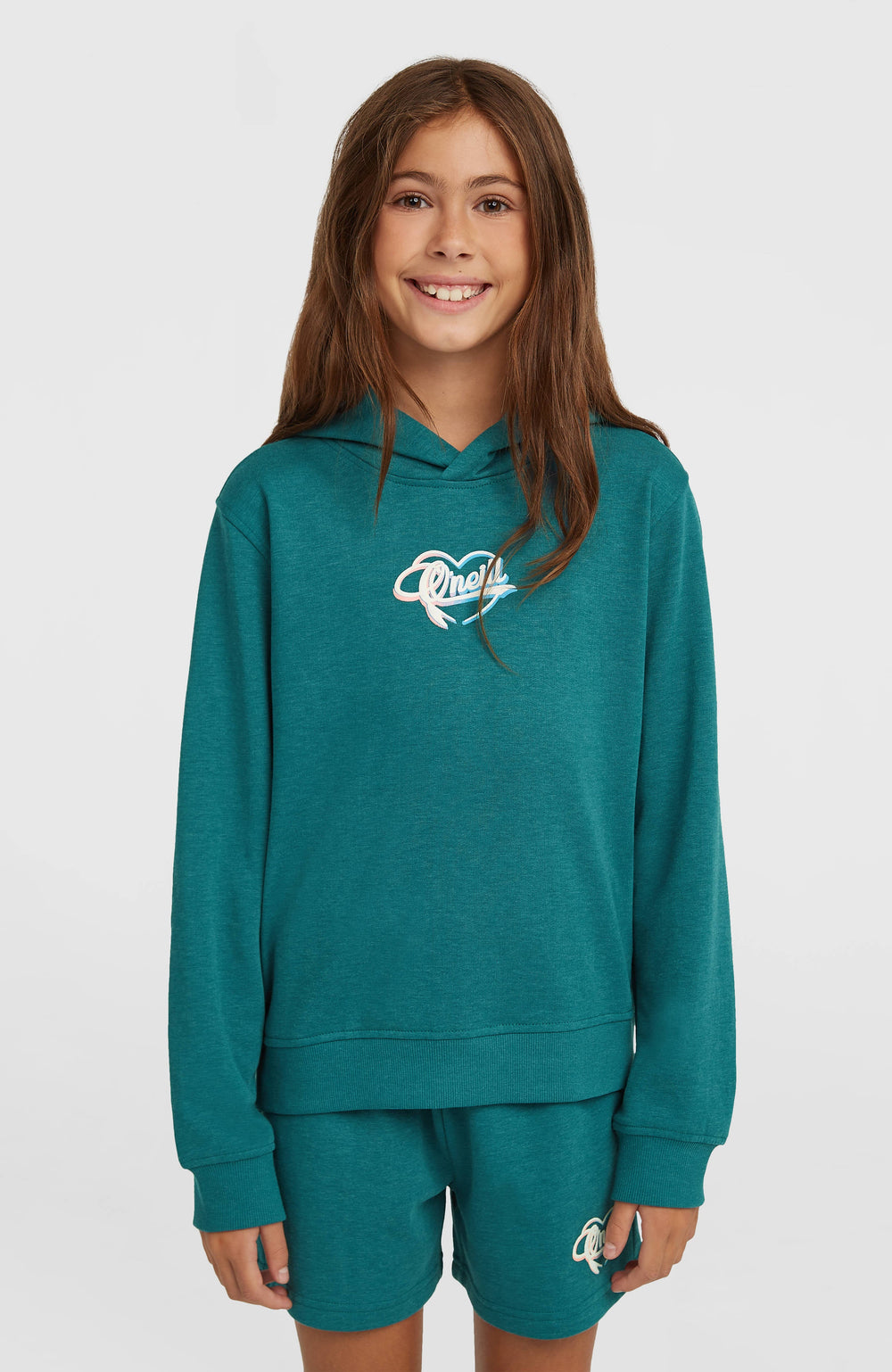 Essentials Script Hoodie Botanical Heat