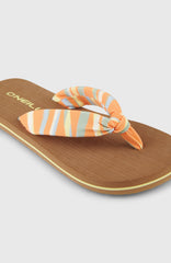 Ditsy Sun Sandals Funky Peach Swirly