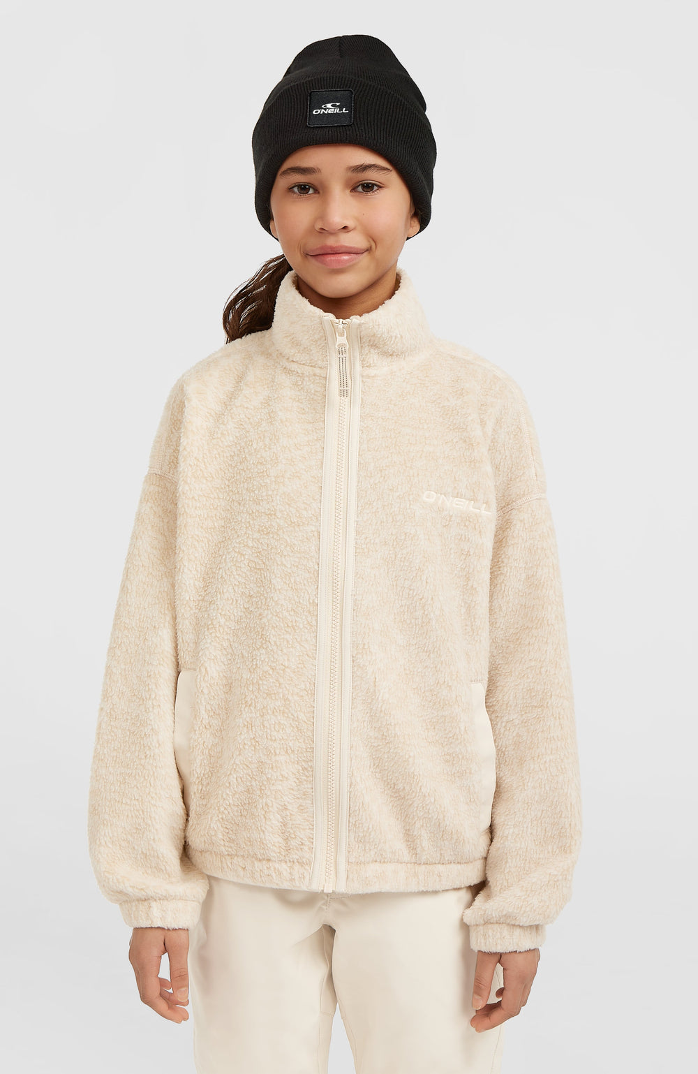 High-Pile Full-Zip Fleece Macaron Animalica