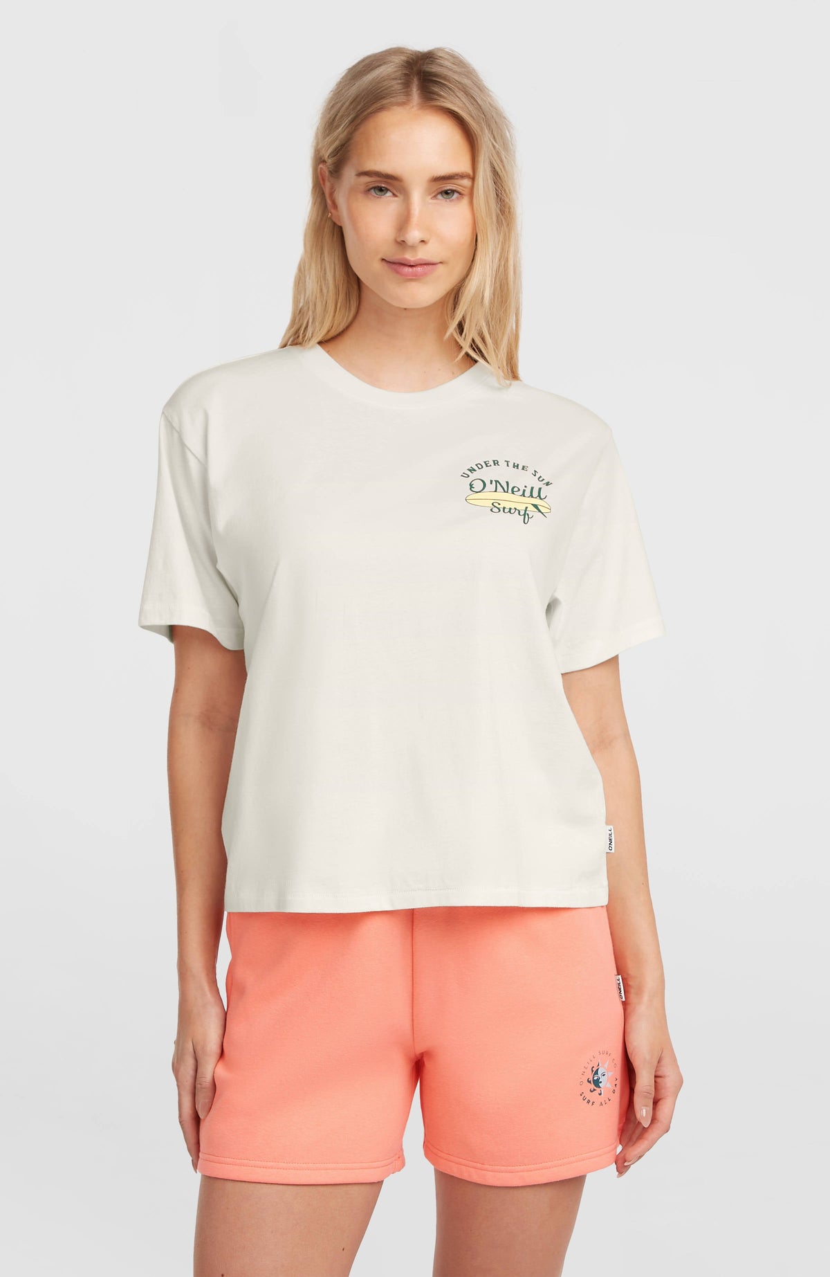 O’Neill Boxy Back Print T-Shirt Snow White