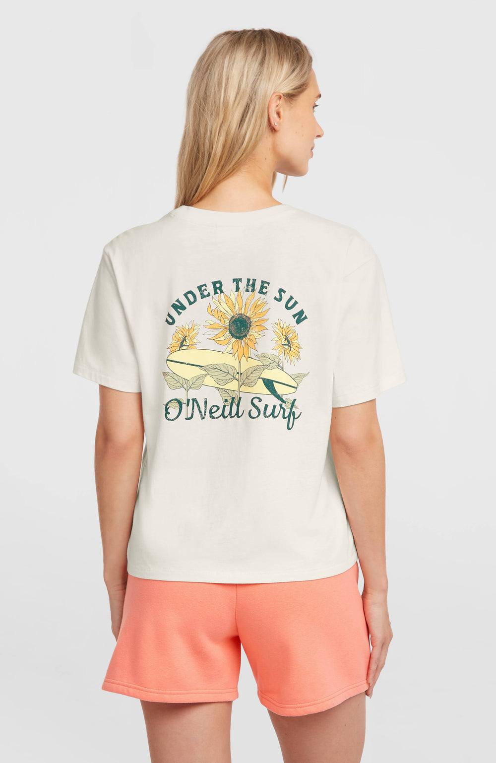 O’Neill Boxy Back Print T-Shirt Snow White