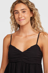 Reeta Woven Top Black Out